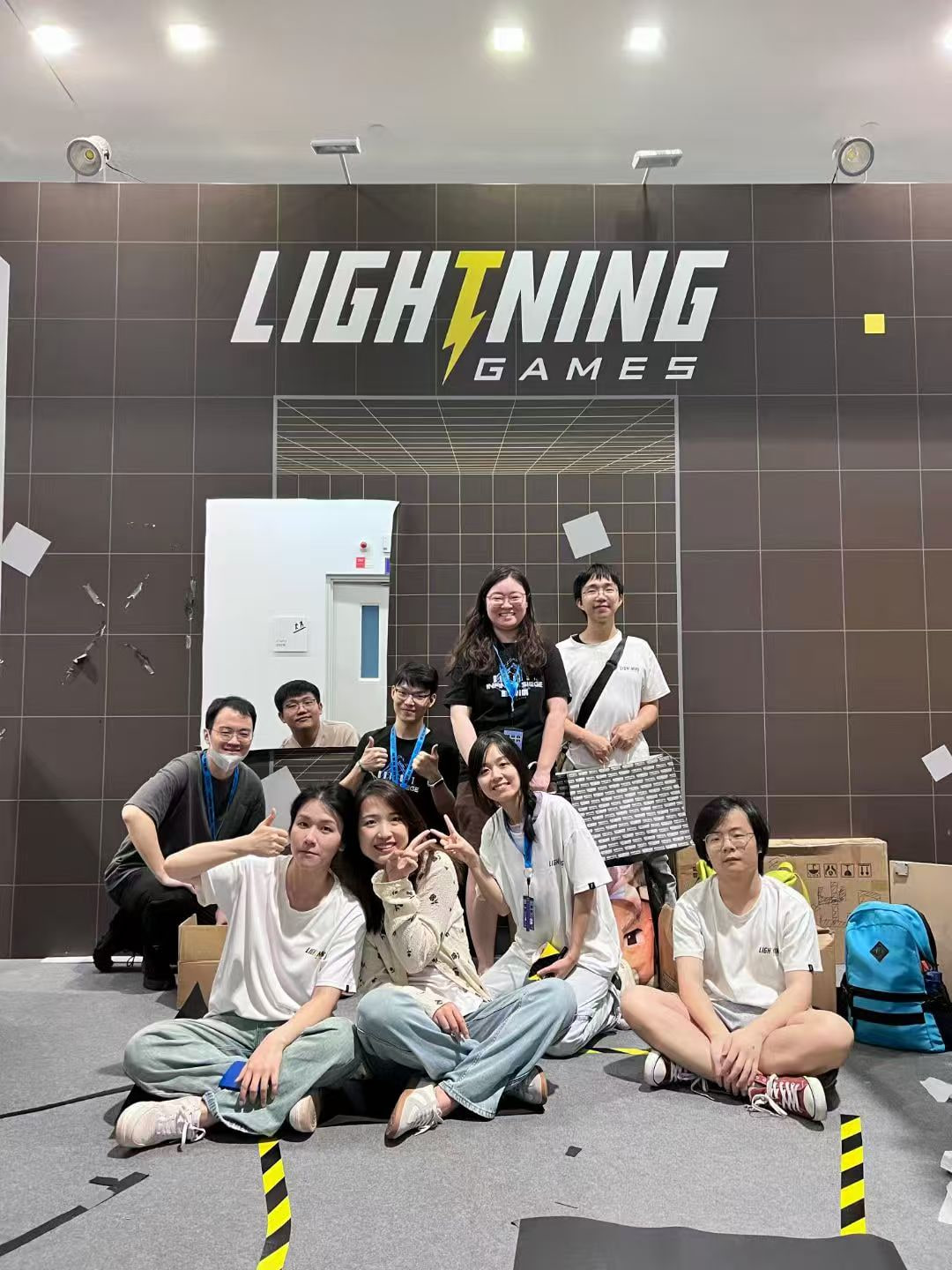 Team photograph during work around G-Fusion in Beijing