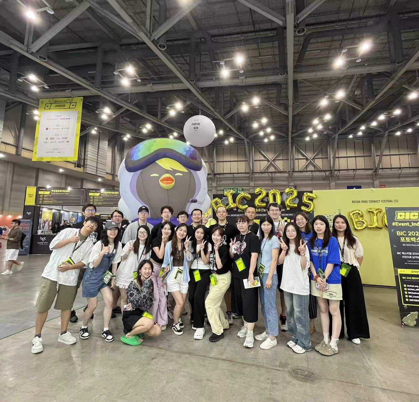 Team photograph at BICF in Busan