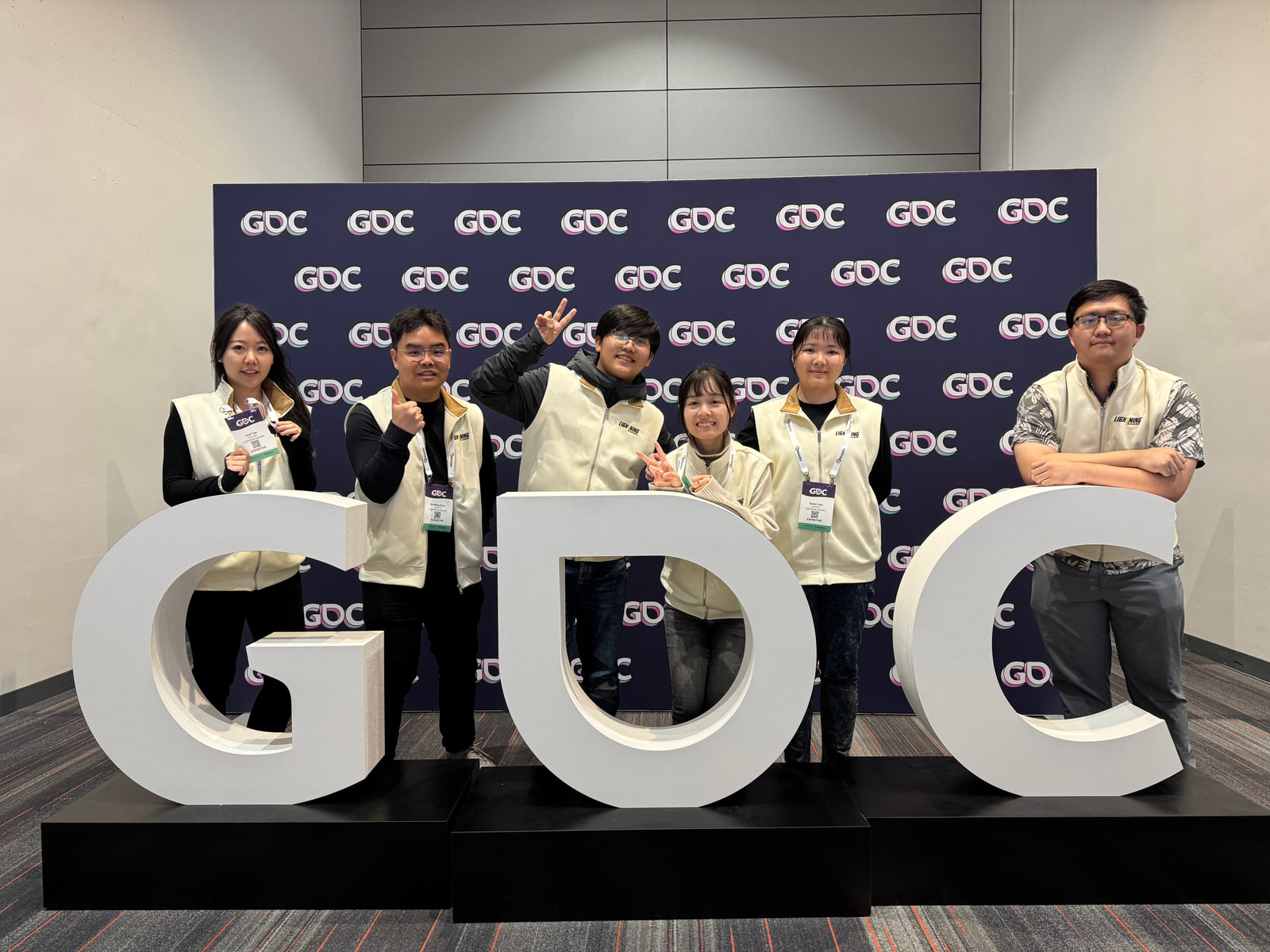 Group photograph with peers at GDC in San Francisco